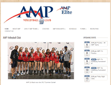 Tablet Screenshot of ampvolleyball.com